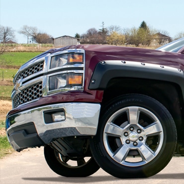 Front view of a truck